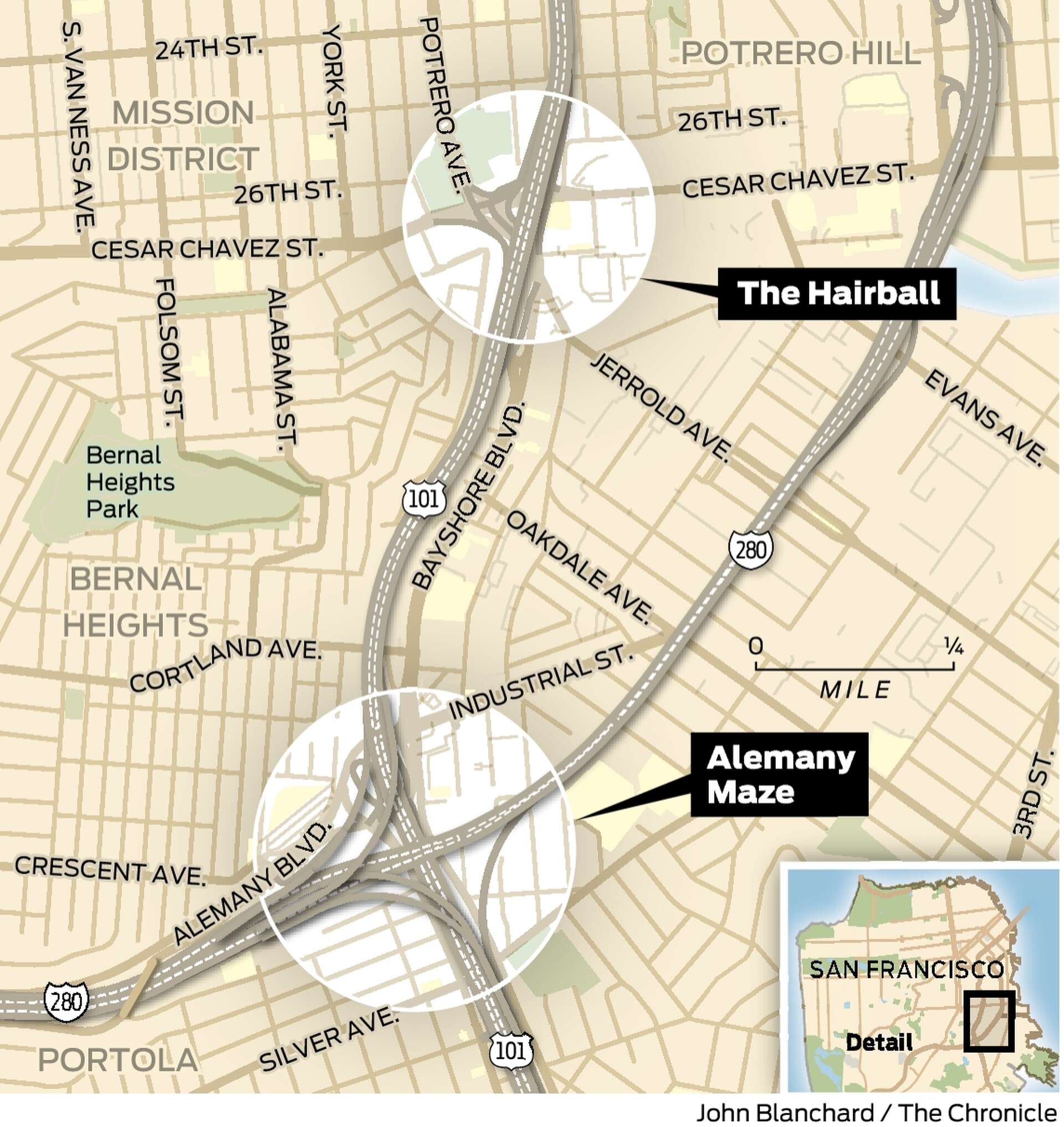 Street Map of Hairball